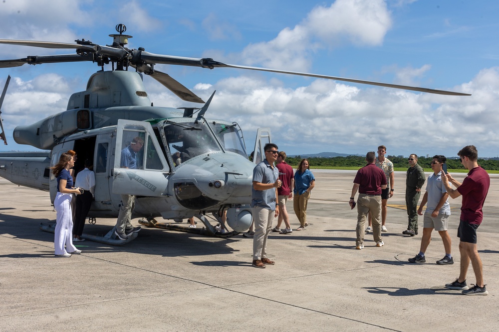 Texas A&amp;M ROTC students visit MCAS Futenma