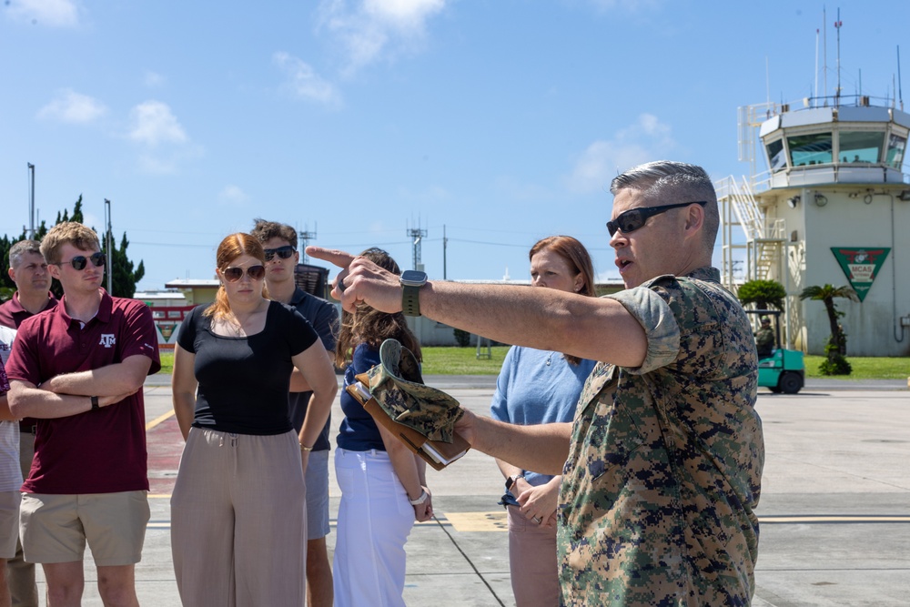 Texas A&amp;M ROTC students visit MCAS Futenma