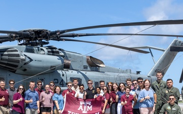 Texas A&amp;M ROTC students visit MCAS Futenma