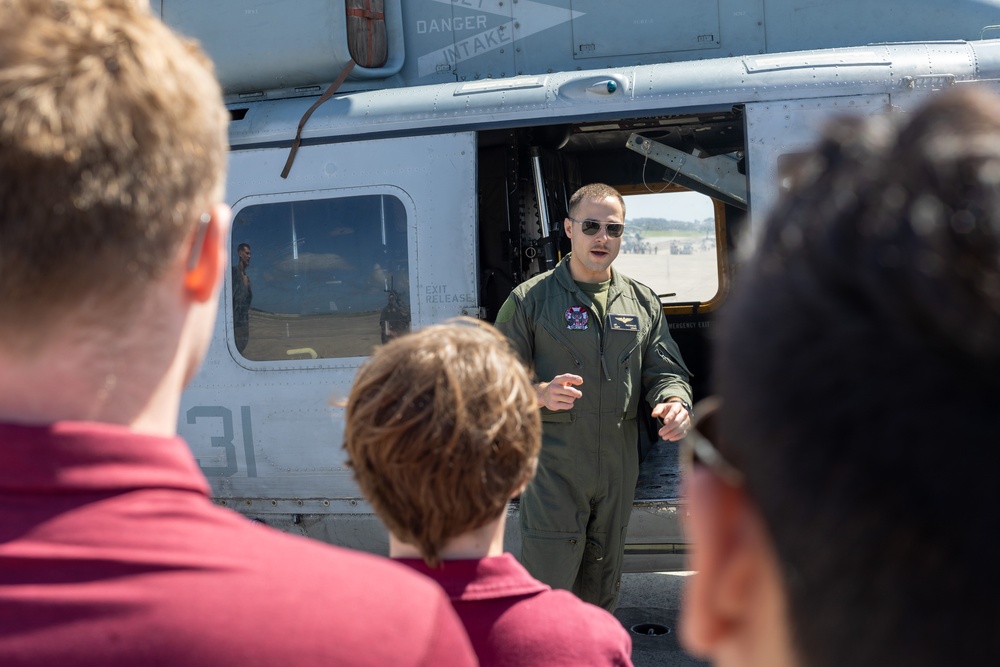 Texas A&amp;M ROTC students visit MCAS Futenma