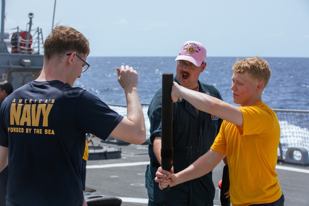 USS Benfold (DDG 65) holds Security Reaction Force Basic Course (SRF-B) training