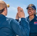 USS Benfold (DDG 65) holds a re-enlistment ceremony