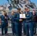 USS Benfold (DDG 65) holds a re-enlistment ceremony