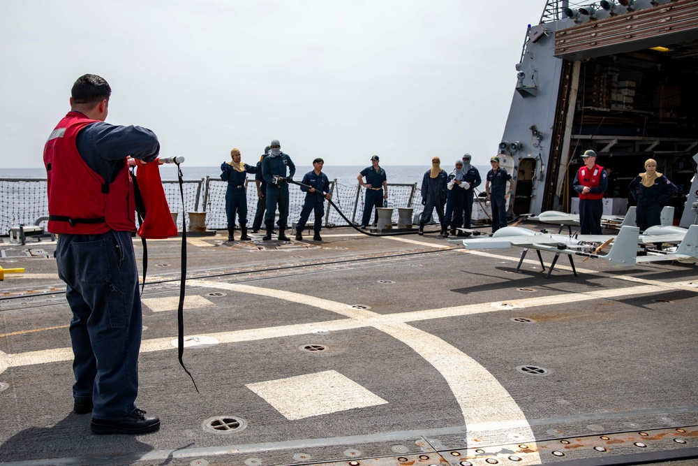 USS Preble Conducts Crash and Salvage Drill