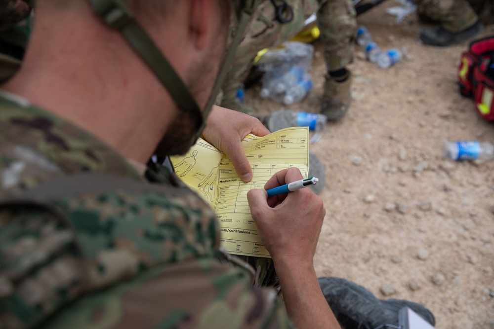 Coalition Forces Conduct Base Defense Exercise at AAAB
