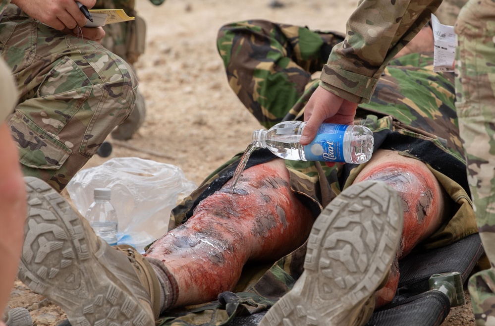 Coalition Forces Conduct Base Defense Exercise at AAAB