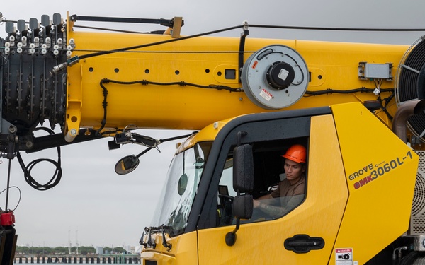PWD Rota Seabees perform crane operations