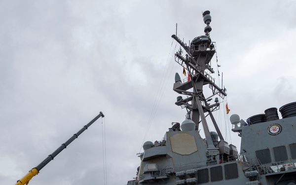 PWD Rota Seabees perform crane operations