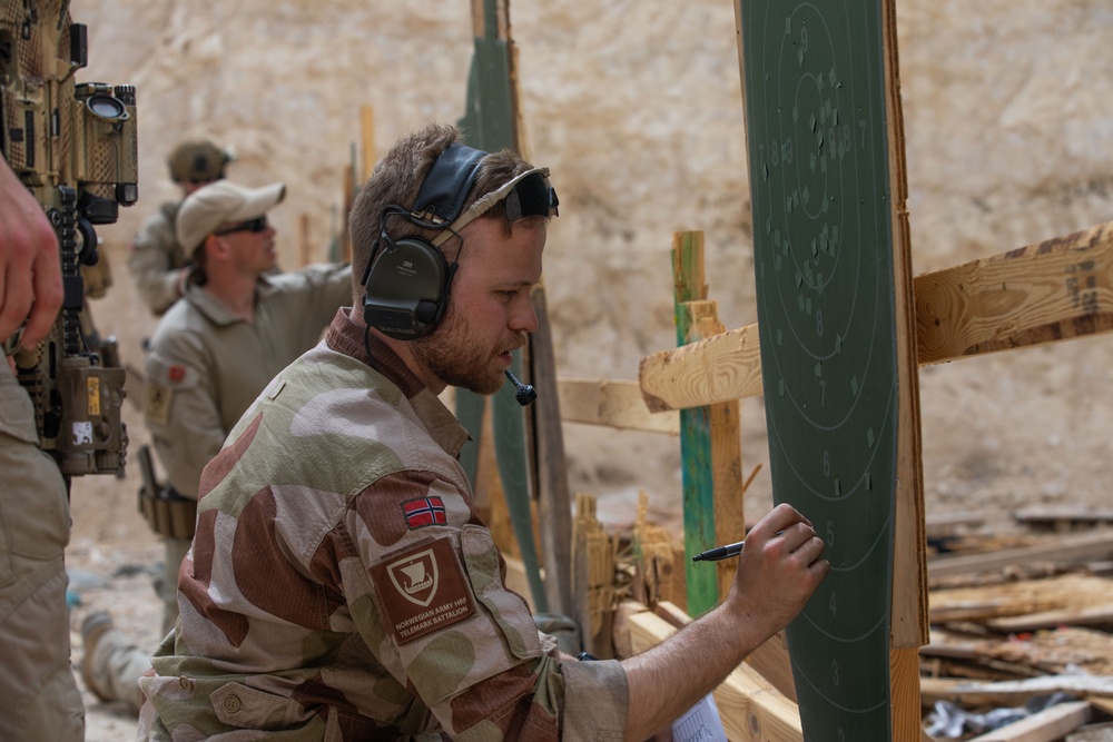 Coalition Members Conduct Weapons Training at Al Asad Air Base