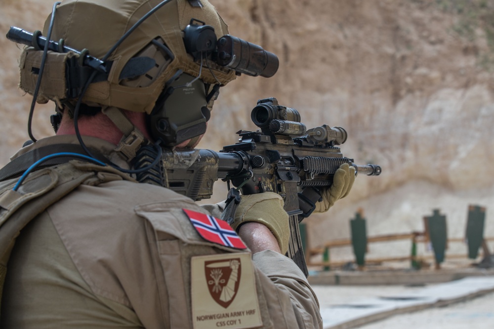 Coalition Members Conduct Weapons Training at Al Asad Air Base