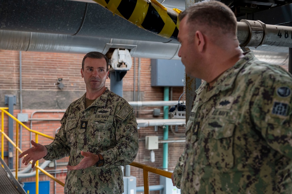 NAVFAC EURAFCENT Sailors tour PWD Rota power plant