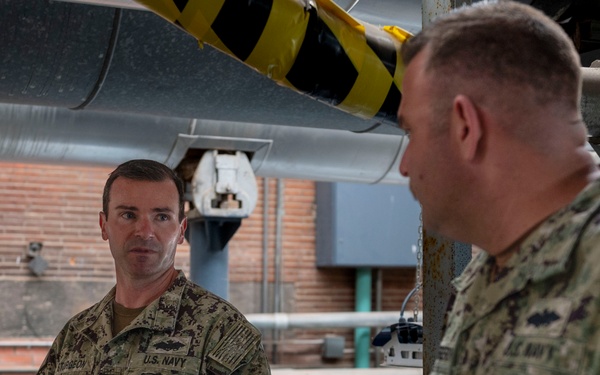 NAVFAC EURAFCENT Sailors tour PWD Rota power plant