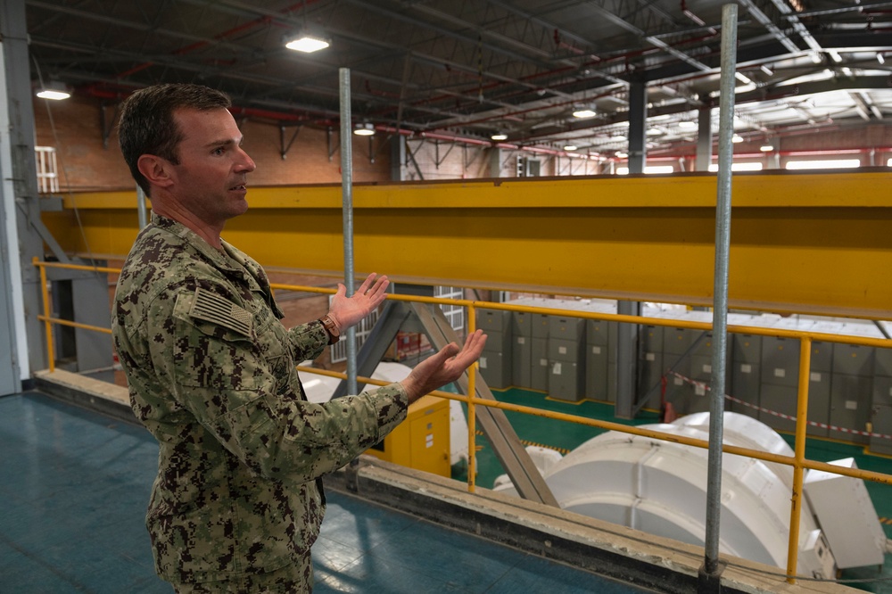 NAVFAC EURAFCENT Sailors tour PWD Rota power plant