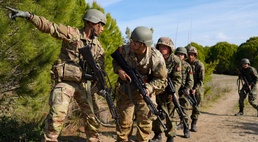 New York Officer Candidate trains in Albania