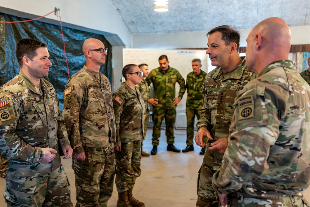 Gen. Donahue Engages 82nd Airborne During Defender 25 in Arctic Norway