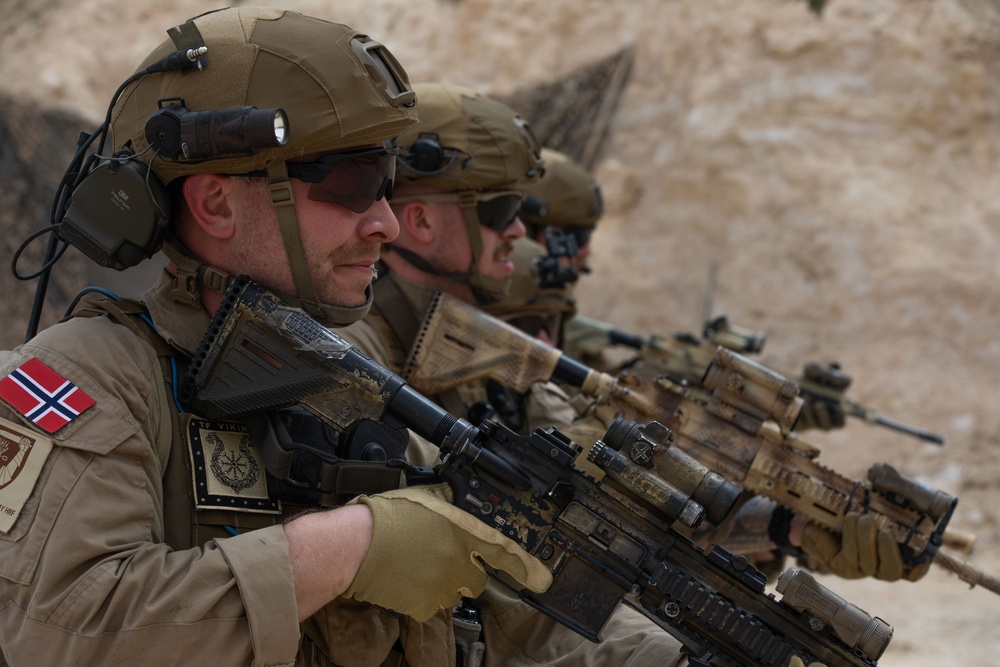 Coalition Members Conduct Weapons Training at Al Asad Air Base