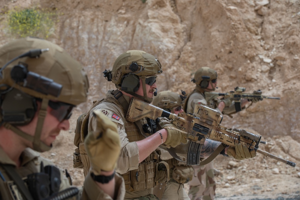 Coalition Members Conduct Weapons Training at Al Asad Air Base