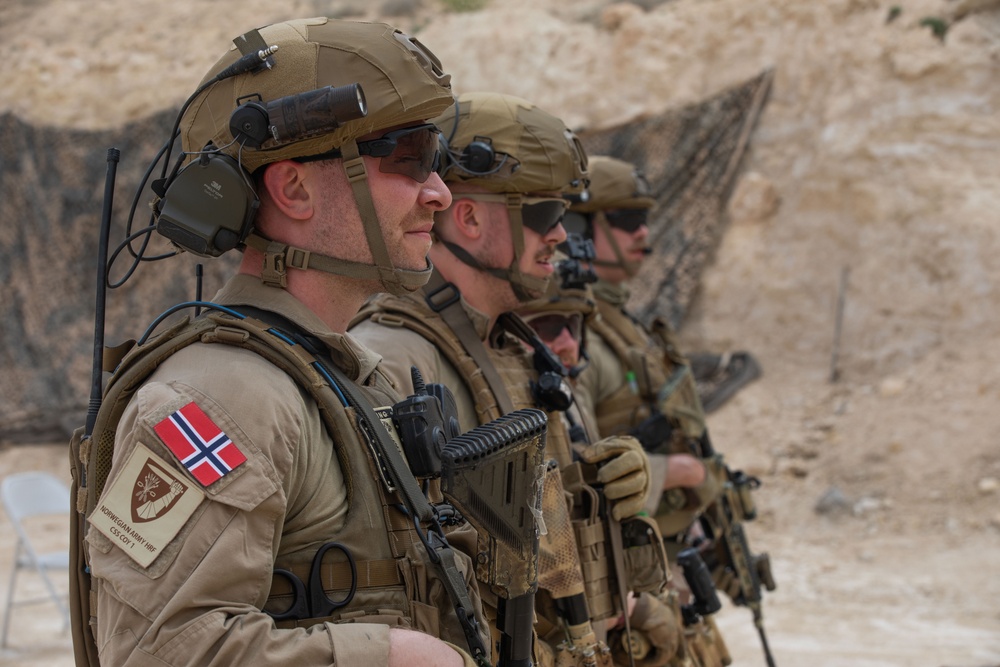 Coalition Members Conduct Weapons Training at Al Asad Air Base