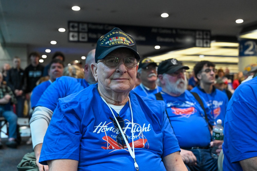 Veterans Honored with Emotional Send-Off at Bradley Airport for Honor Flight to D.C.