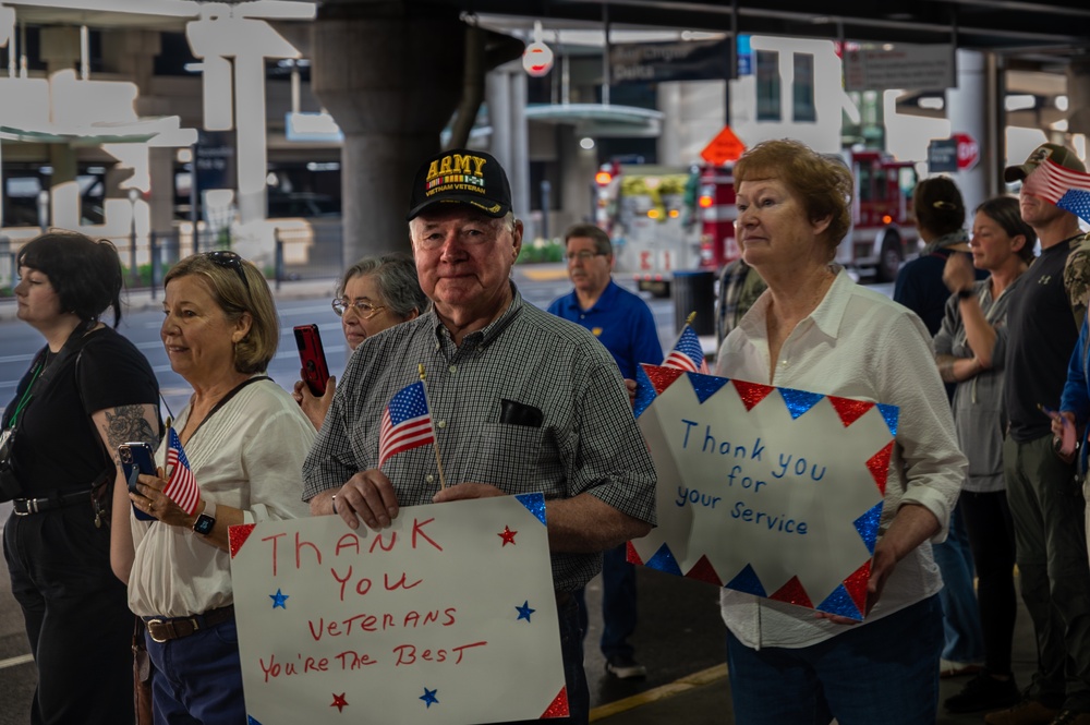 Veterans Honored with Emotional Send-Off at Bradley Airport for Honor Flight to D.C.