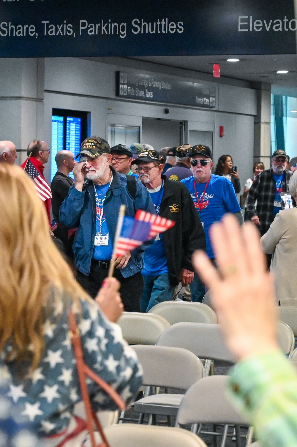 Veterans Honored with Emotional Send-Off at Bradley Airport for Honor Flight to D.C.