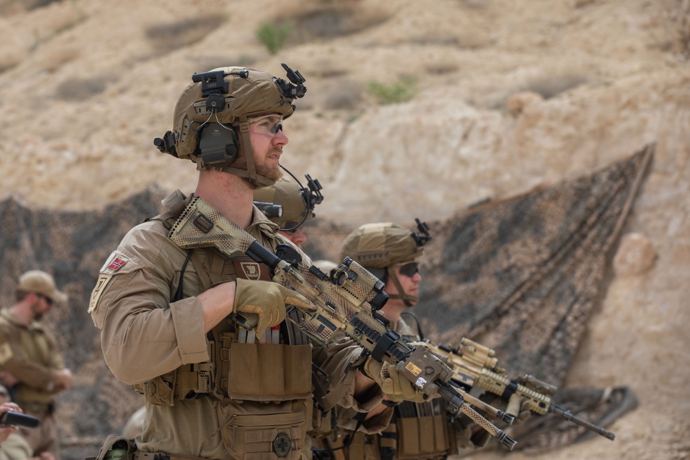Coalition Members Conduct Weapons Training at Al Asad Air Base