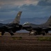 54 FG F-16 Fighter Pilots Conduct Routine Night Ops