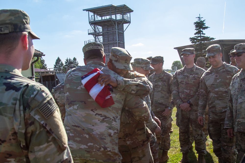 Garcia's reenlistment and promotion ceremony