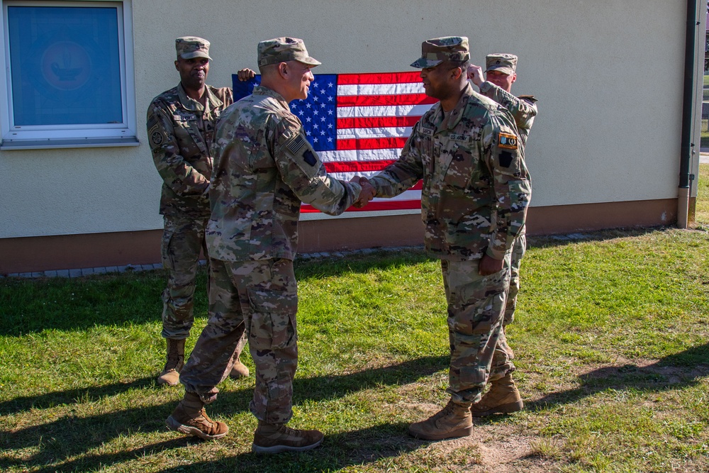 Garcia's reenlistment and promotion ceremony