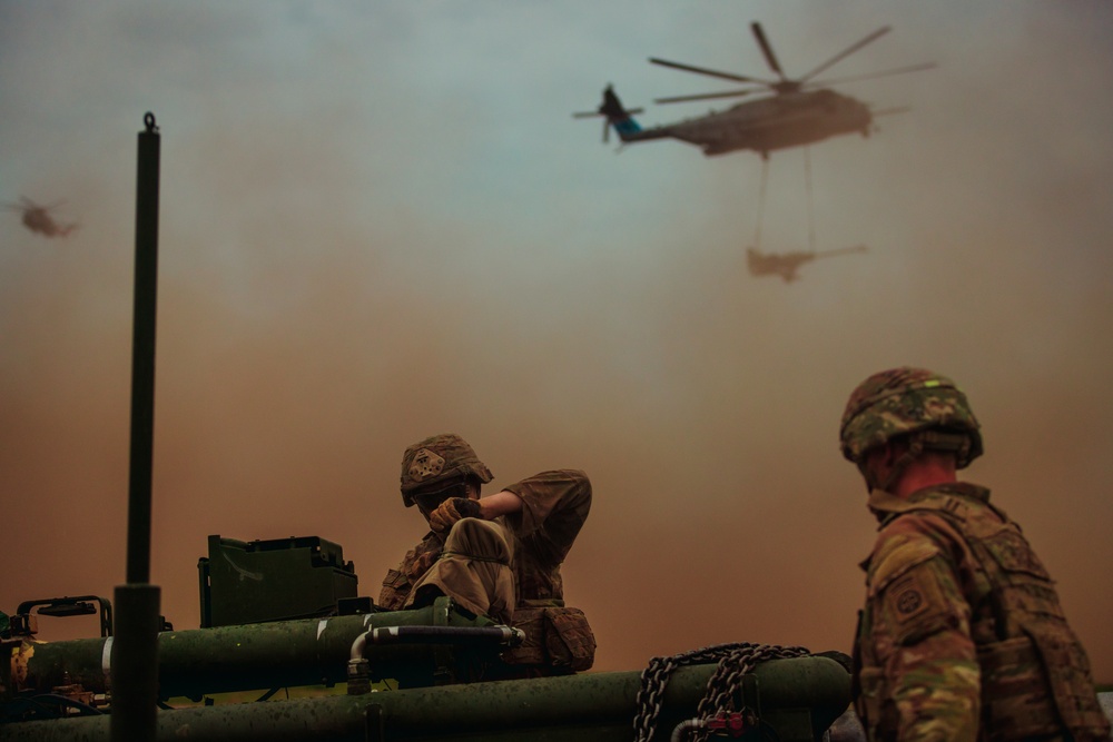 3-319th Airborne Field Artillery Regiment Sling Load and Live Fire