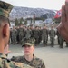 U.S. Marine reenlist during NATO exercise in Norway