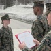 U.S. Marine reenlist during NATO exercise in Norway