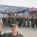 U.S. Marine reenlist during NATO exercise in Norway