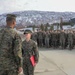 U.S. Marine reenlist during NATO exercise in Norway