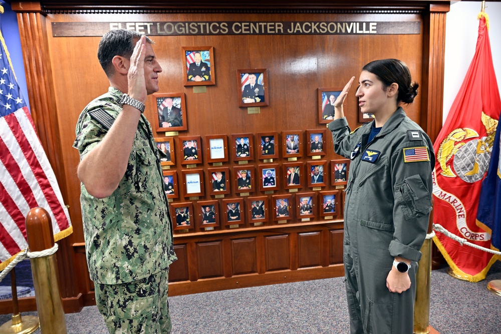 Lt. Pimbley gets promoted, ends NAVSUP FLC Jacksonville tour