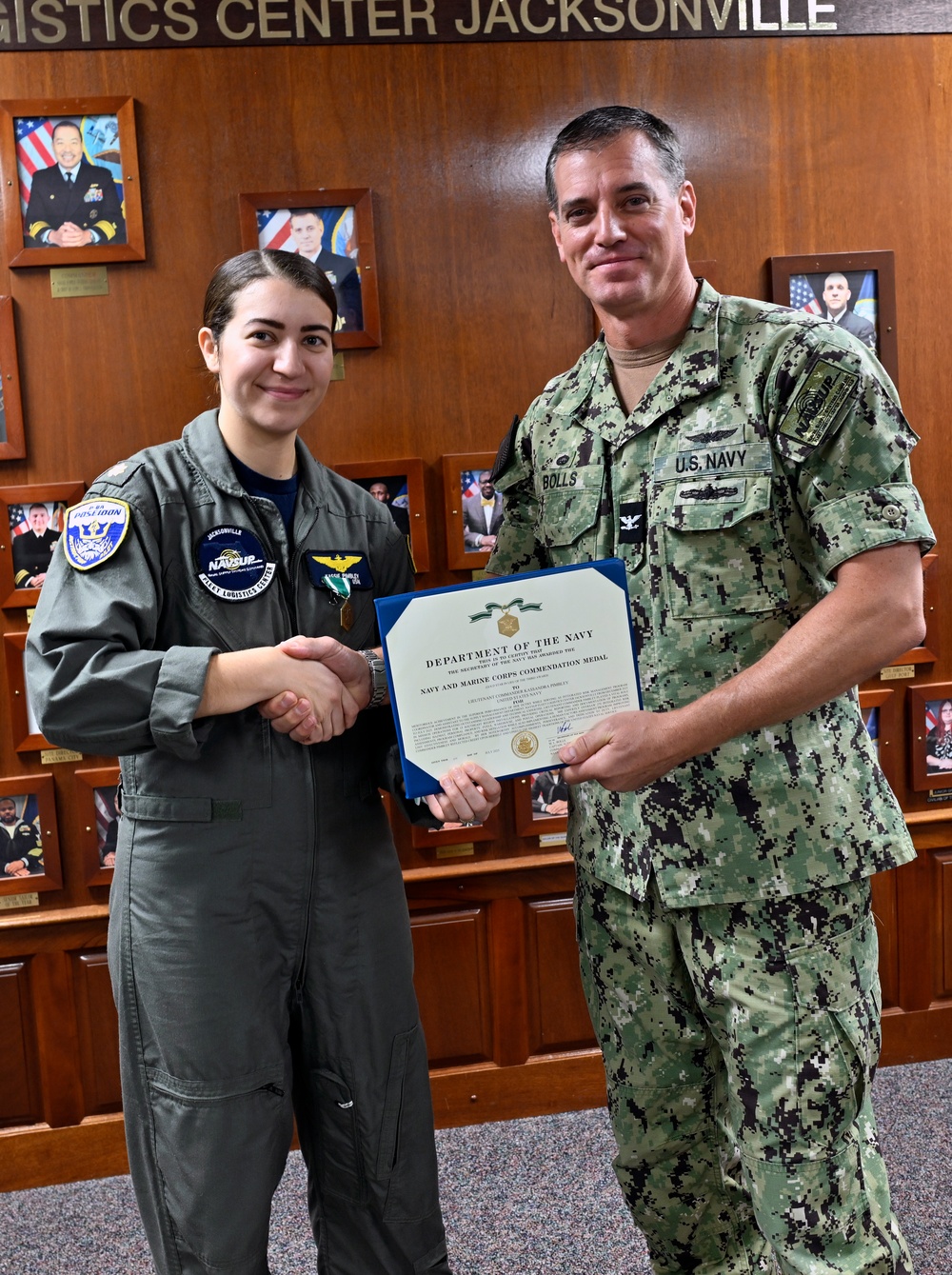 Lt. Pimbley gets promoted, ends NAVSUP FLC Jacksonville tour
