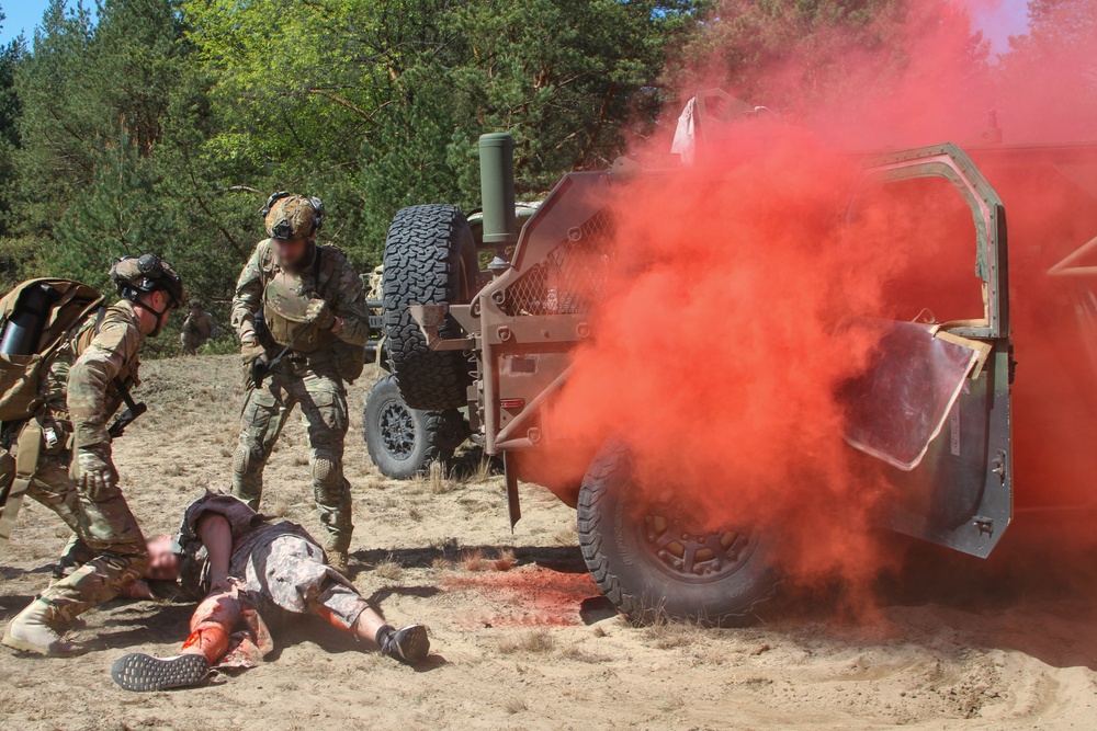 Green Berets and NATO partner forces refine medical and reconnaissance training in high-risk environments