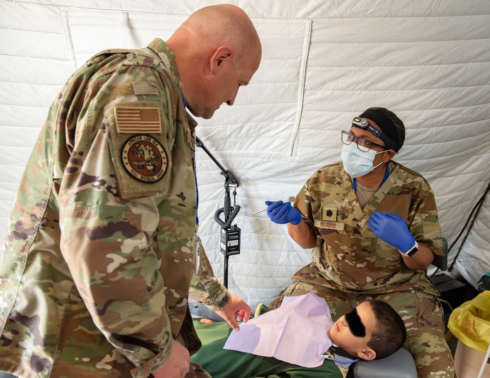 US military medical personnel conduct humanitarian civic assistance at African Lion 2025