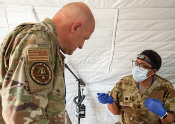 US military medical personnel conduct humanitarian civic assistance at African Lion 2025