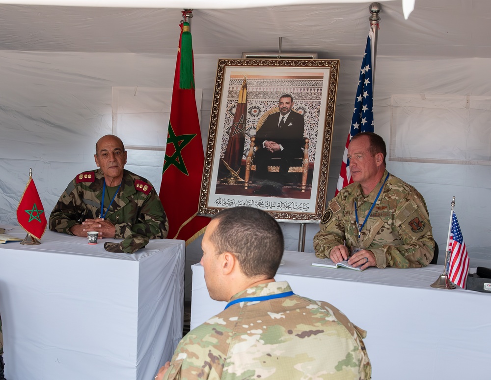 US military medical personnel conduct humanitarian civic assistance at African Lion 2025