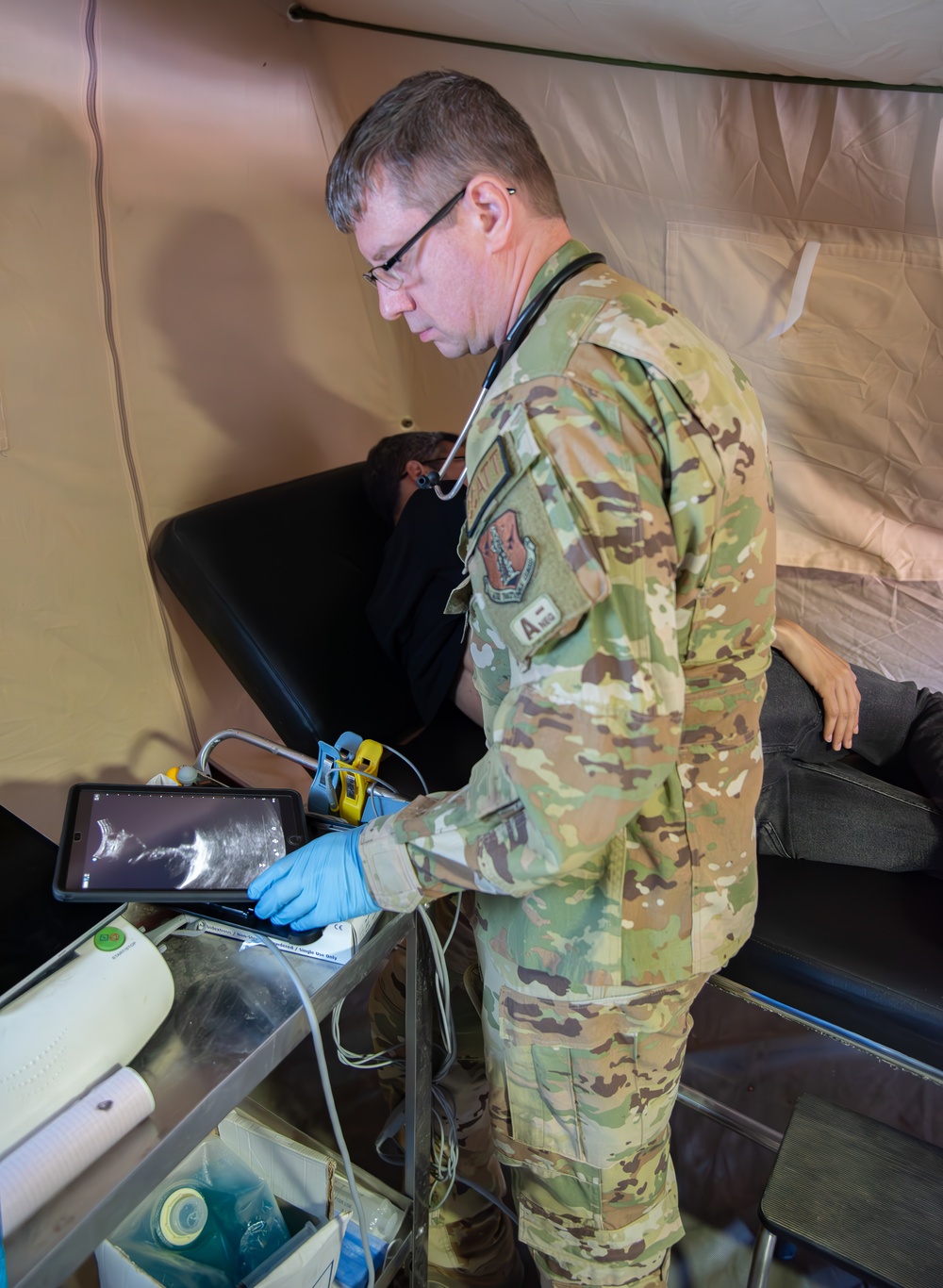US military medical personnel conduct humanitarian civic assistance at African Lion 2025