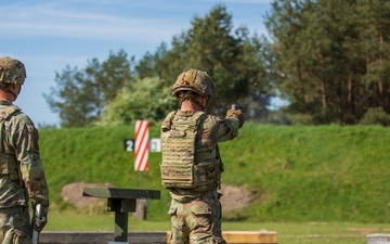V Corps Best Squad Competition Day 3: M17 Pistol range