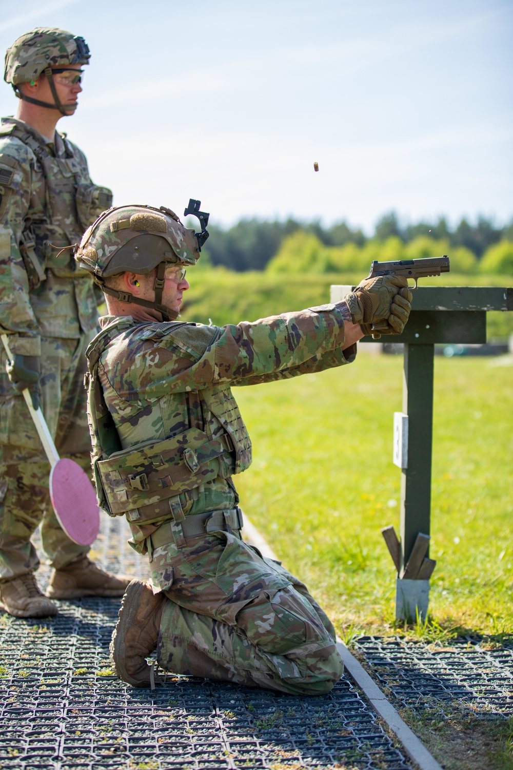 V Corps Best Squad Competition Day 3: M17 Pistol range