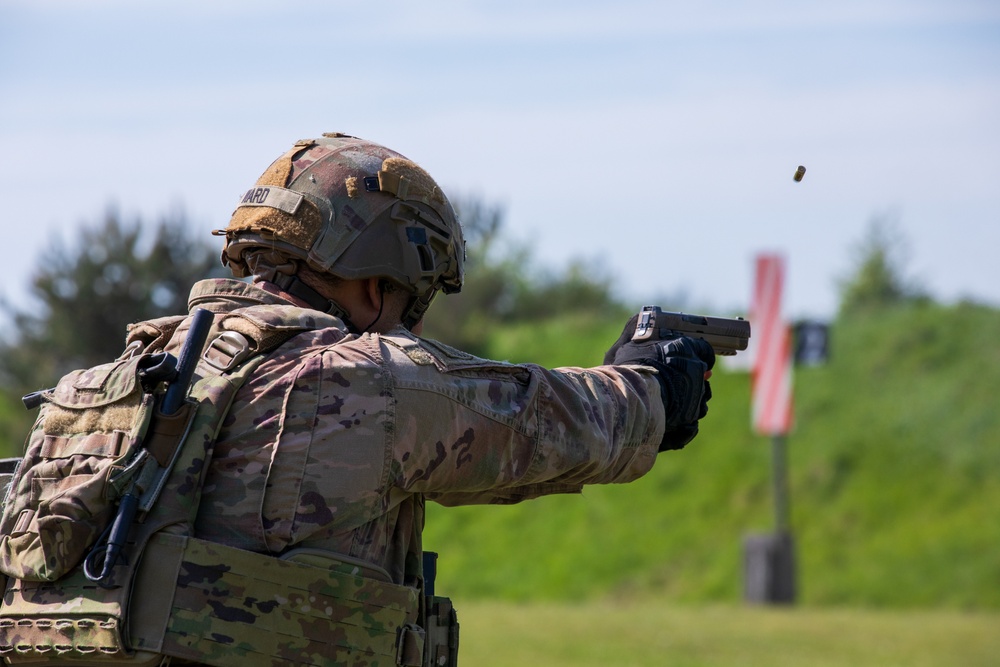 V Corps Best Squad Competition Day 3: M17 Pistol range