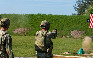 V Corps Best Squad Competition Day 3: M17 Pistol range