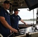 Coast Guard Cutter Frank Drew services buoys in Portsmouth, Virginia