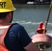 Coast Guard Cutter Frank Drew services buoys in Portsmouth, Virginia
