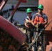 Coast Guard Cutter Frank Drew services buoys in Portsmouth, Virginia