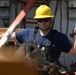 Coast Guard Cutter Frank Drew services buoys in Portsmouth, Virginia