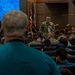 Rear Adm. Lannamann Speaks at HRMC All-Hands Call